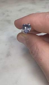 1.17 CARAT HEART SHAPE NATURAL COLORLESS SAPPHIRE LOOSE GEMSTONE VIDEO