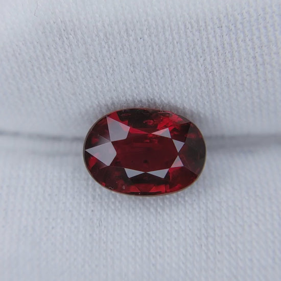 4.02 Carats Oval Cut No Heat Pigeon Blood Red Ruby Loose Gemstone GRS Video 2