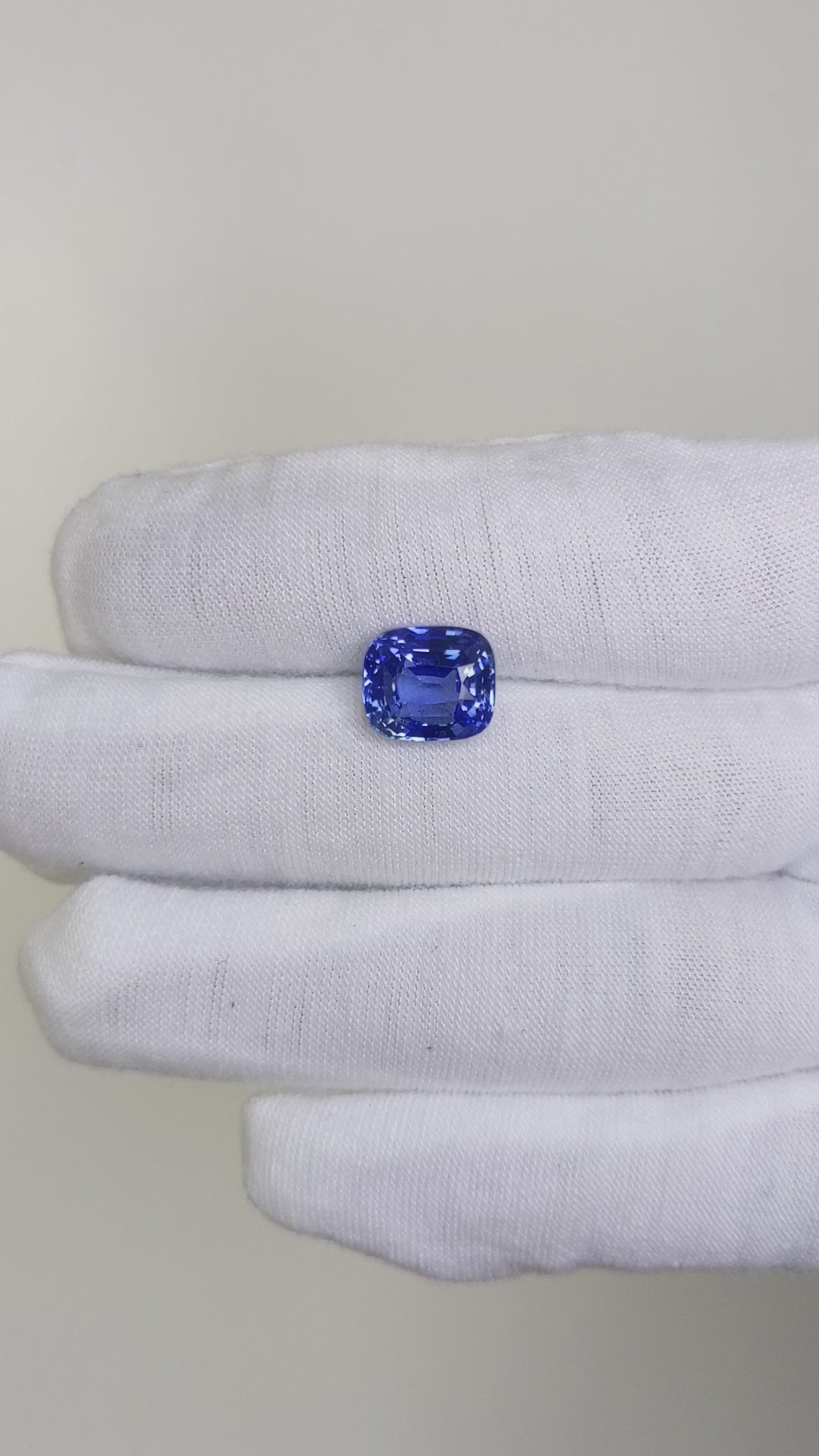 6.19 Carat Cushion Cut No Heat Blue Sapphire Loose Gemstone GIA Certified Video 1