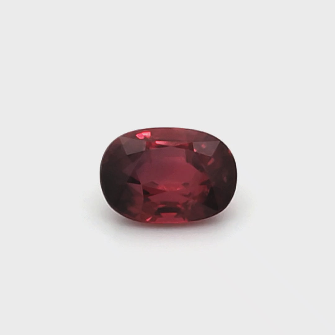 4.52 Carats Oval Cut No Heat Pigeon Blood Red Ruby Loose Gemstone GRS Full showcase Video