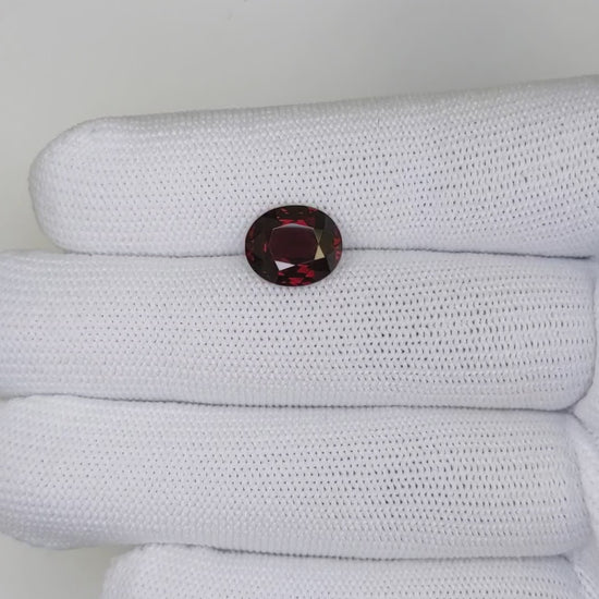 4.03 Carats Oval Cut Heat Pigeon Blood Red Ruby Loose Gemstone far