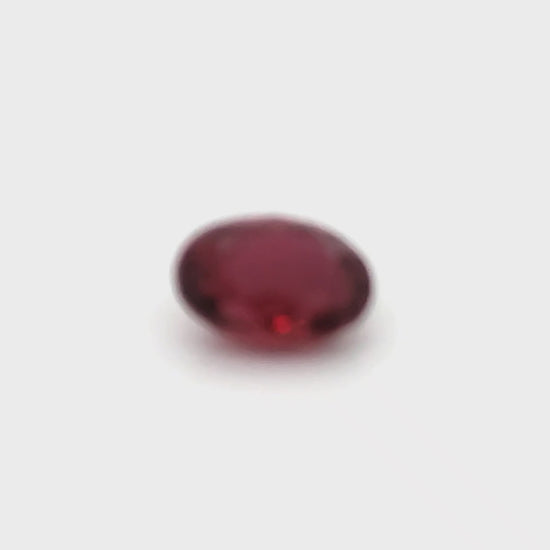 3.01 Carats Oval Cut Heat Pigeon Blood Red Ruby Loose Gemstone GRS Video 1