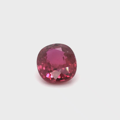 3.11 Carats Oval Cut No Heat Pigeon Blood Red Ruby Loose Gemstone GRS Video 1