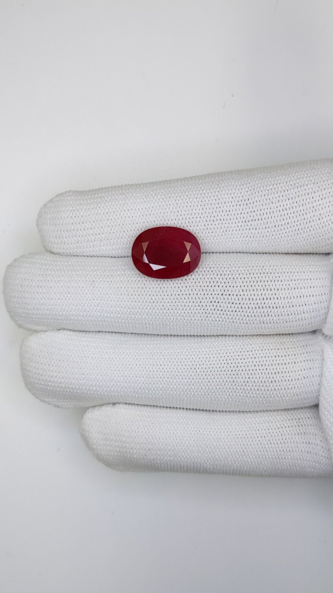 9.60 Carats Oval Cut Heat Pinkish Red Ruby Loose Gemstone TGL VIdeo 2