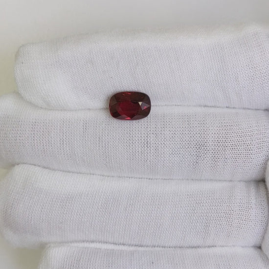 3.01 Carats Oval Cut No Heat Pigeon Blood Red Ruby Loose Gemstone GRS Video 3