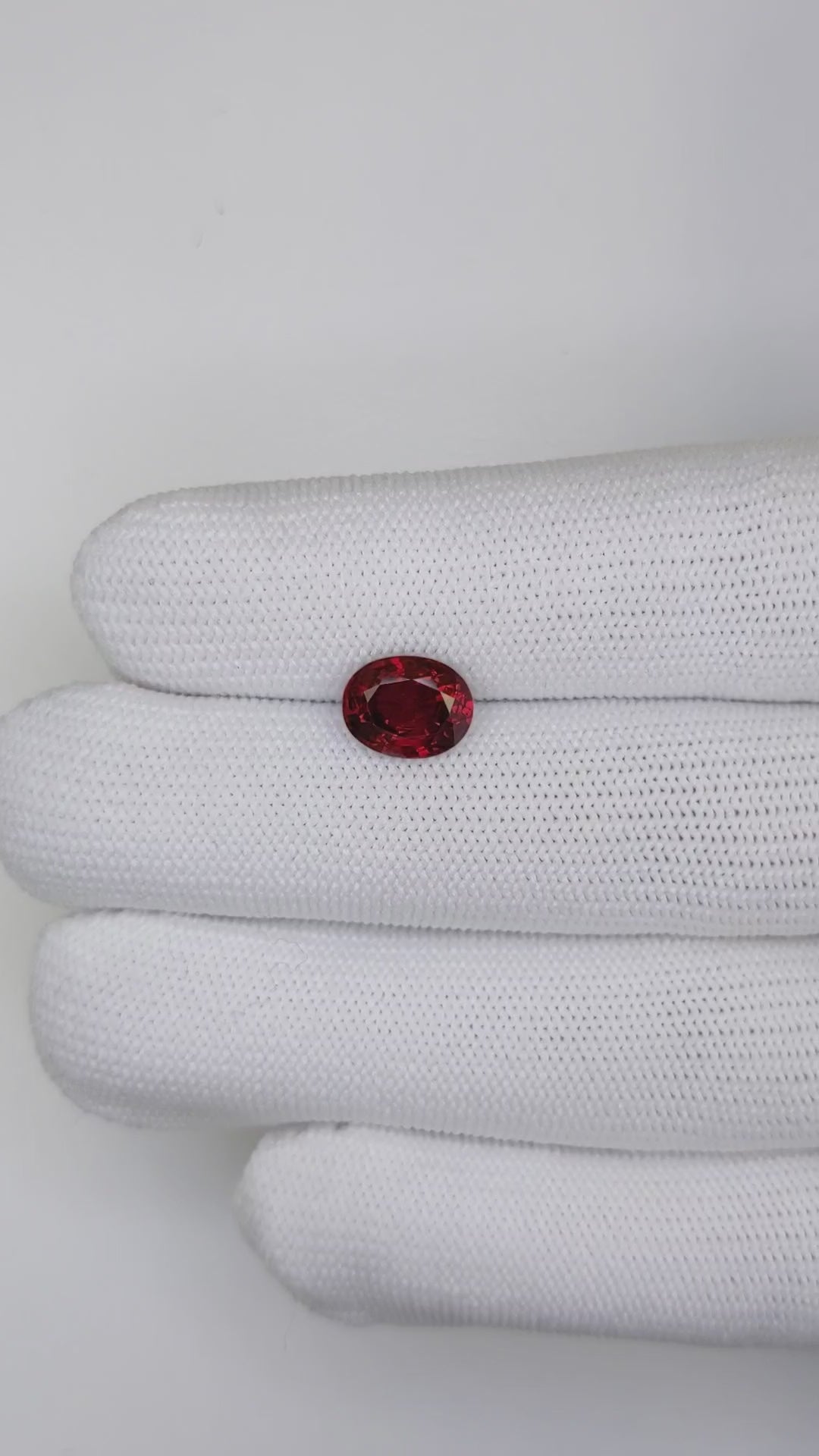 3.06 Carats Oval Cut Heat Pigeon Blood Red Ruby Loose Gemstone Far Video