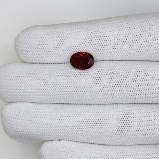 3.01 Carats Oval Cut Heat Pigeon Blood Red Ruby Loose Gemstone GRS Video 3
