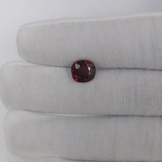 3.10 Carats Cushion Cut No Heat Pigeon Blood Red Ruby Loose Gemstone GRS vid 1