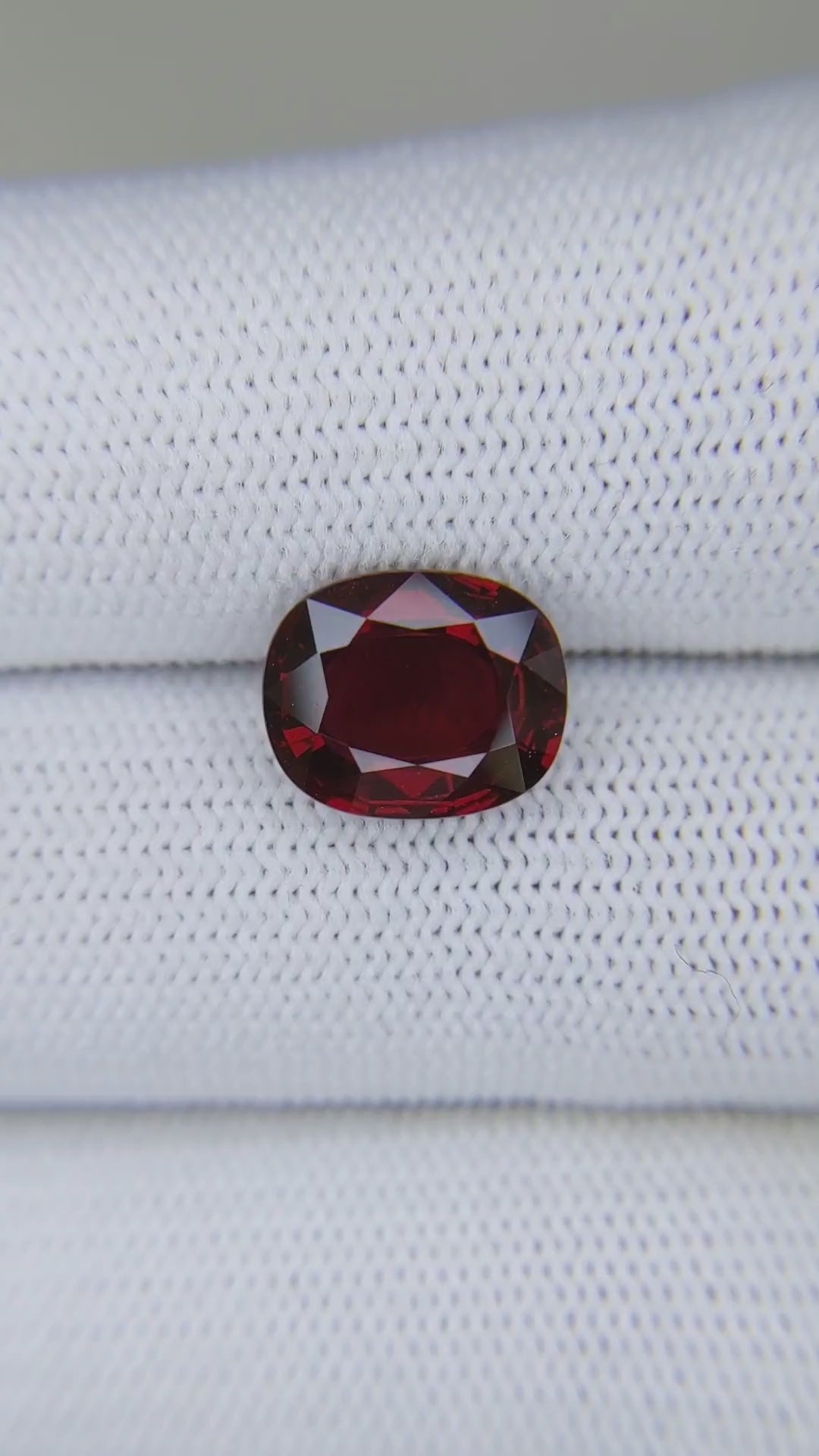 4.04 Carats Cushion Cut Heat Pigeon Blood Red Ruby Loose Gemstone Video 1