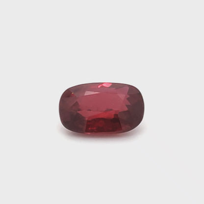 3.01 Carats Oval Cut No Heat Pigeon Blood Red Ruby Loose Gemstone GRS Video 1