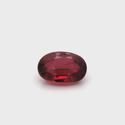 4.02 Carats Oval Cut No Heat Pigeon Blood Red Ruby Loose Gemstone GRS Full showcase video