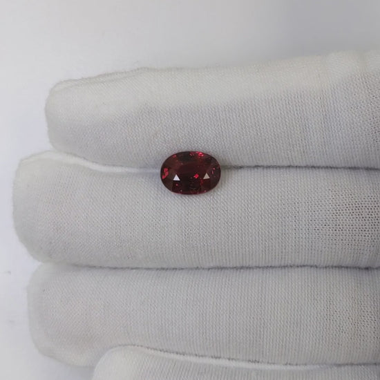 4.02 Carats Oval Cut No Heat Pigeon Blood Red Ruby Loose Gemstone GRS Video 1