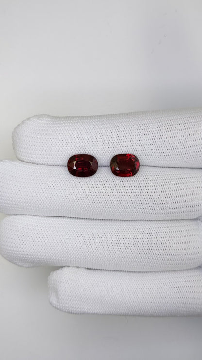 6.02 Carats Oval Cut Heat Pigeon Blood Red Ruby Loose Gemstone far video