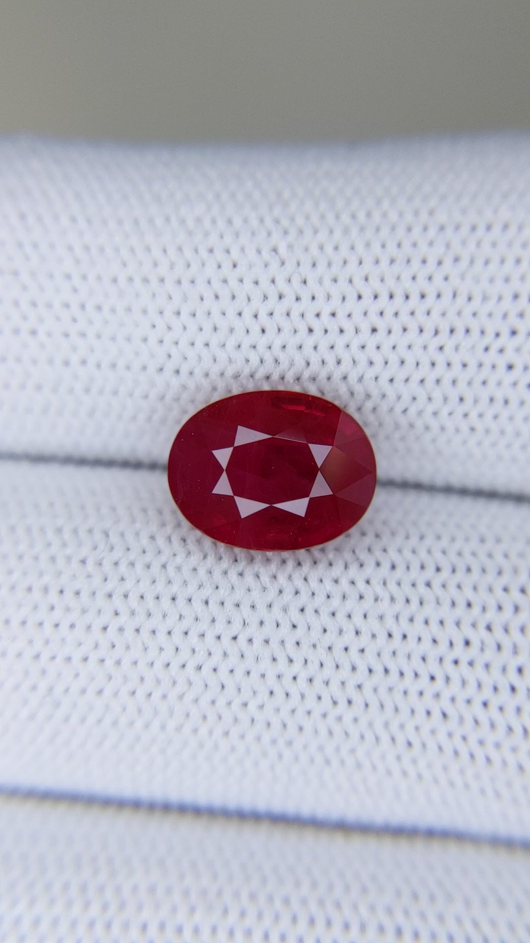 4.03 Carats Oval Cut Heat Pigeon Blood Red Ruby Loose Gemstone Video 1