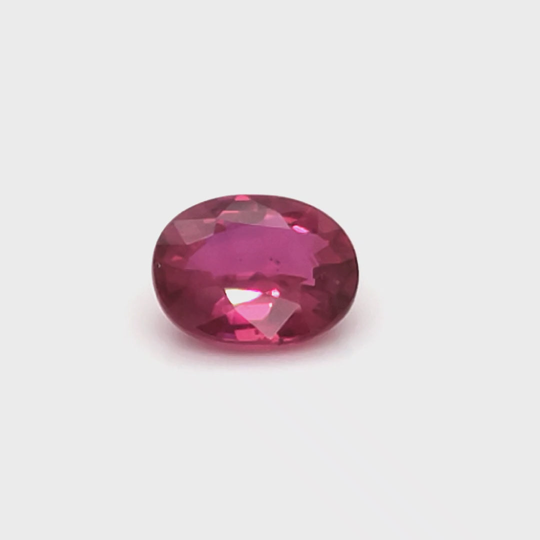 4.02 Carats Oval Cut No Heat Pigeon Blood Red Ruby Loose Gemstone Showcase