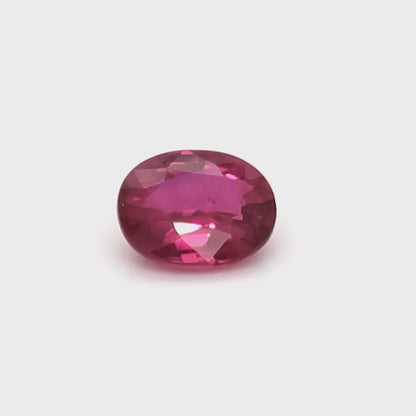 4.02 Carats Oval Cut No Heat Pigeon Blood Red Ruby Loose Gemstone Showcase