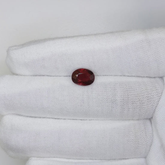 3.01 Carats Oval Cut No Heat Pigeon Blood Red Ruby Loose Gemstone Far showcase Video