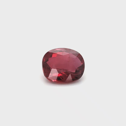 3.10 Carats Cushion Cut No Heat Pigeon Blood Red Ruby Loose Gemstone GRS Showcase