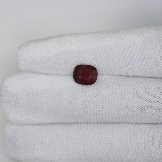 4.06 Carats Oval Cut No Heat Red Ruby Loose Gemstone Far video