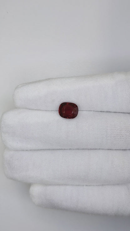 4.06 Carats Oval Cut No Heat Red Ruby Loose Gemstone Far video