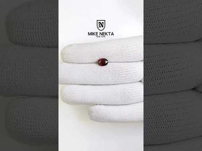 2.06 Carats Oval Cut Heat Vivid Red Ruby Loose Gemstone Bellerophon