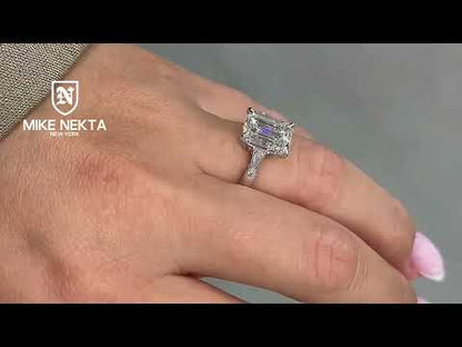 Lysara 4.41 Carat Emerald Cut Lab Grown Diamond Ring in Platinum YouTube Video