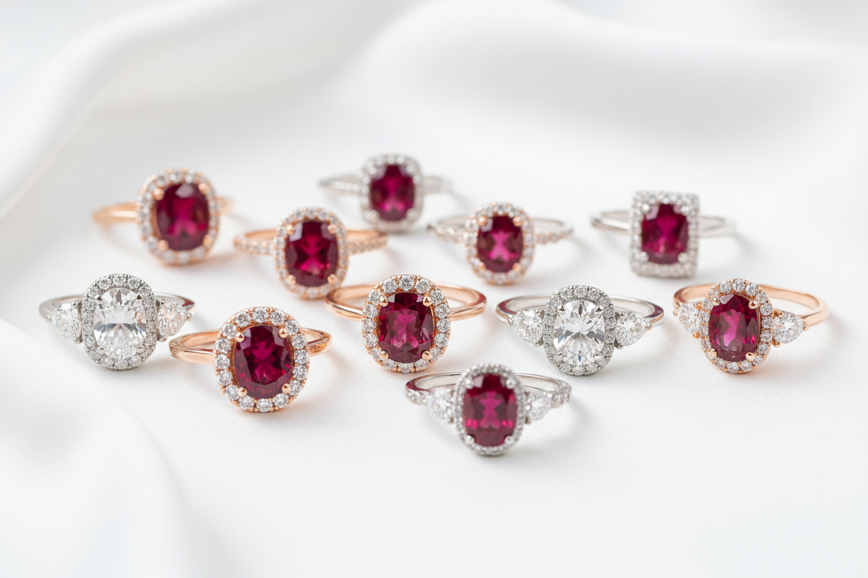 ruby engagement rings