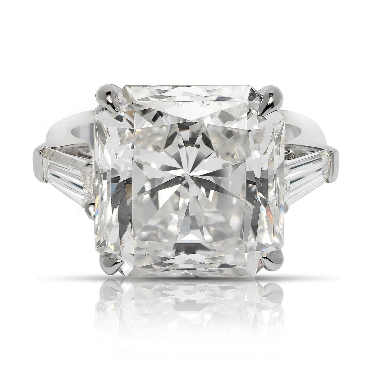 1.41 Carat Grey Blue Radiant Cut Diamond Engagement Ring Scarselli GIA ...