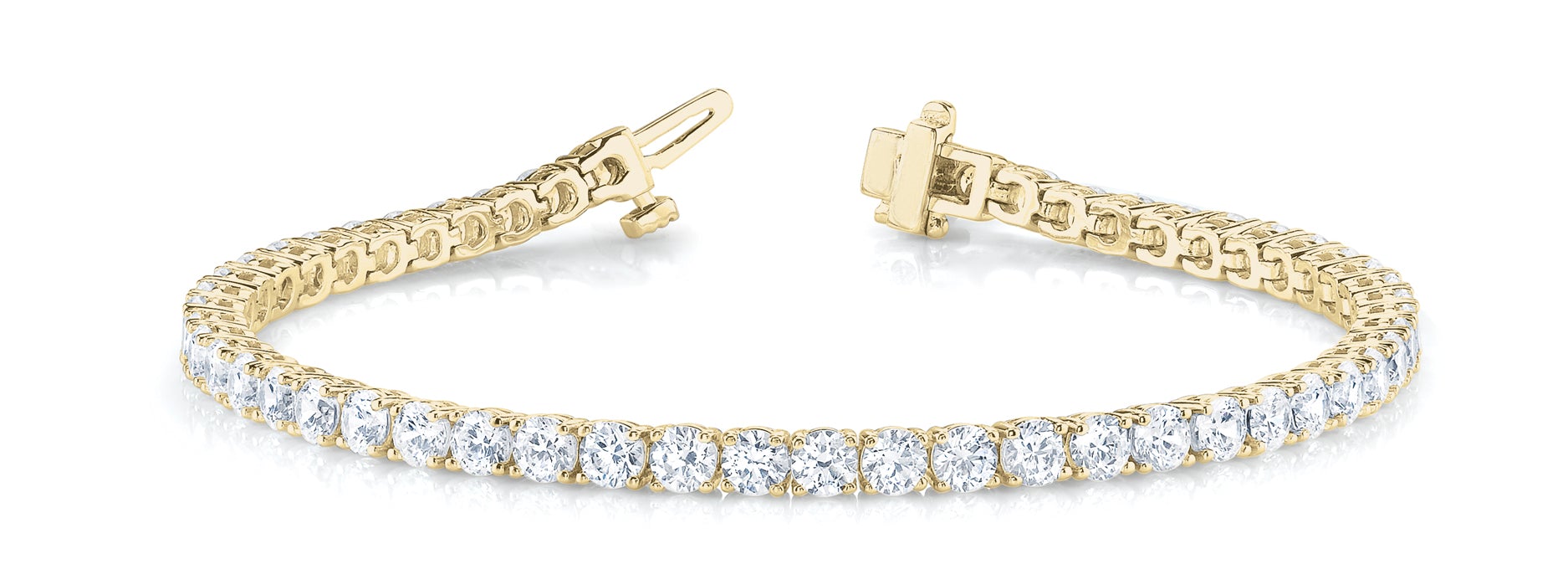 6.77 Carat Round Brilliant Cut Diamond Tennis Bracelet Ethically Made –  Imperial Jewellery