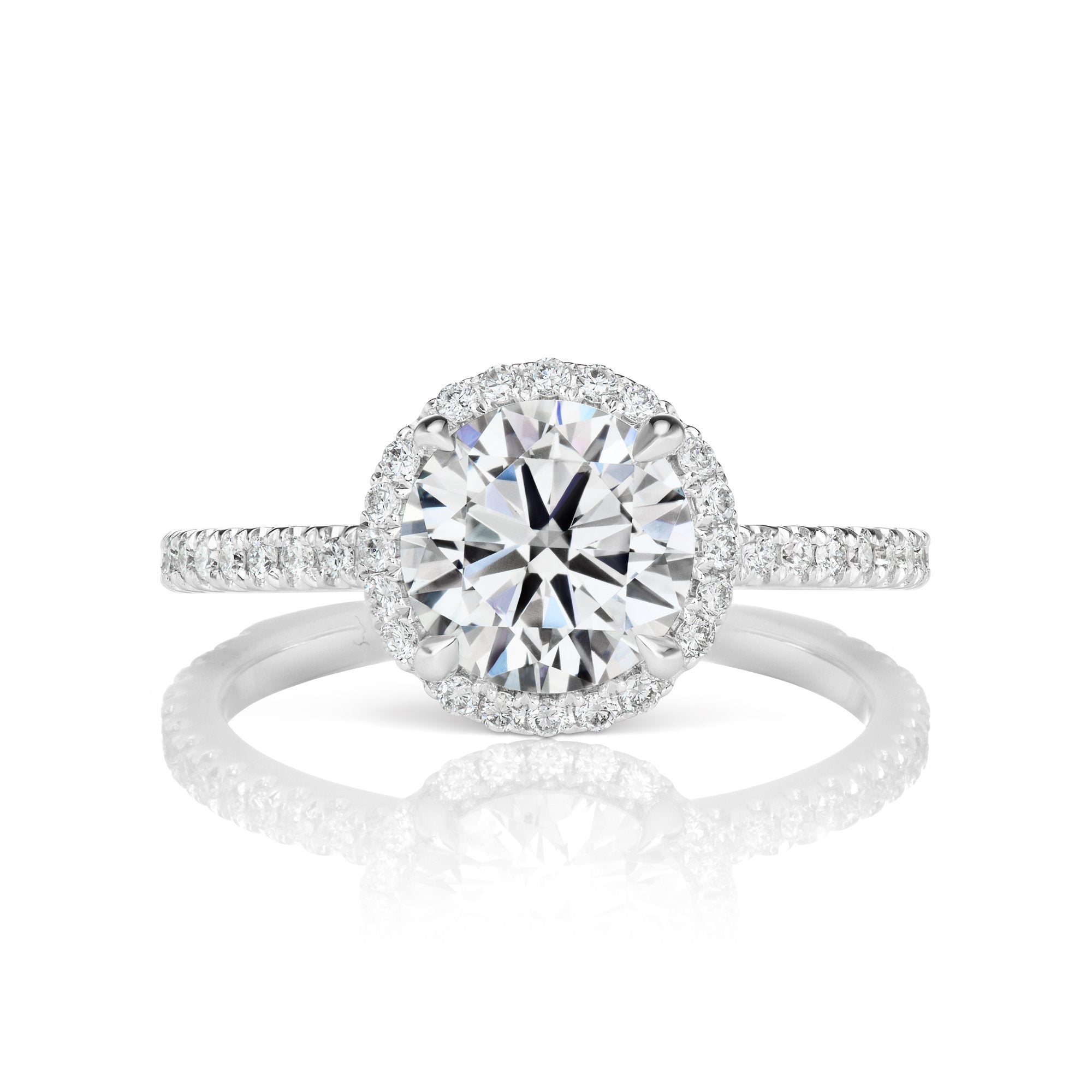 2 carat round diamond with halo Clearance