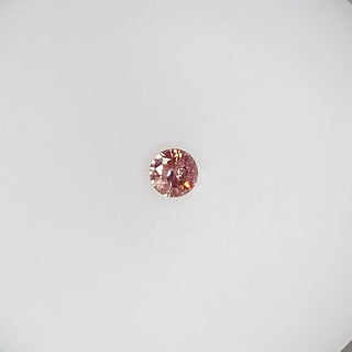 Fancy Orangy Pink Argyle Diamond Round Shaped  0.17 Carat Front View