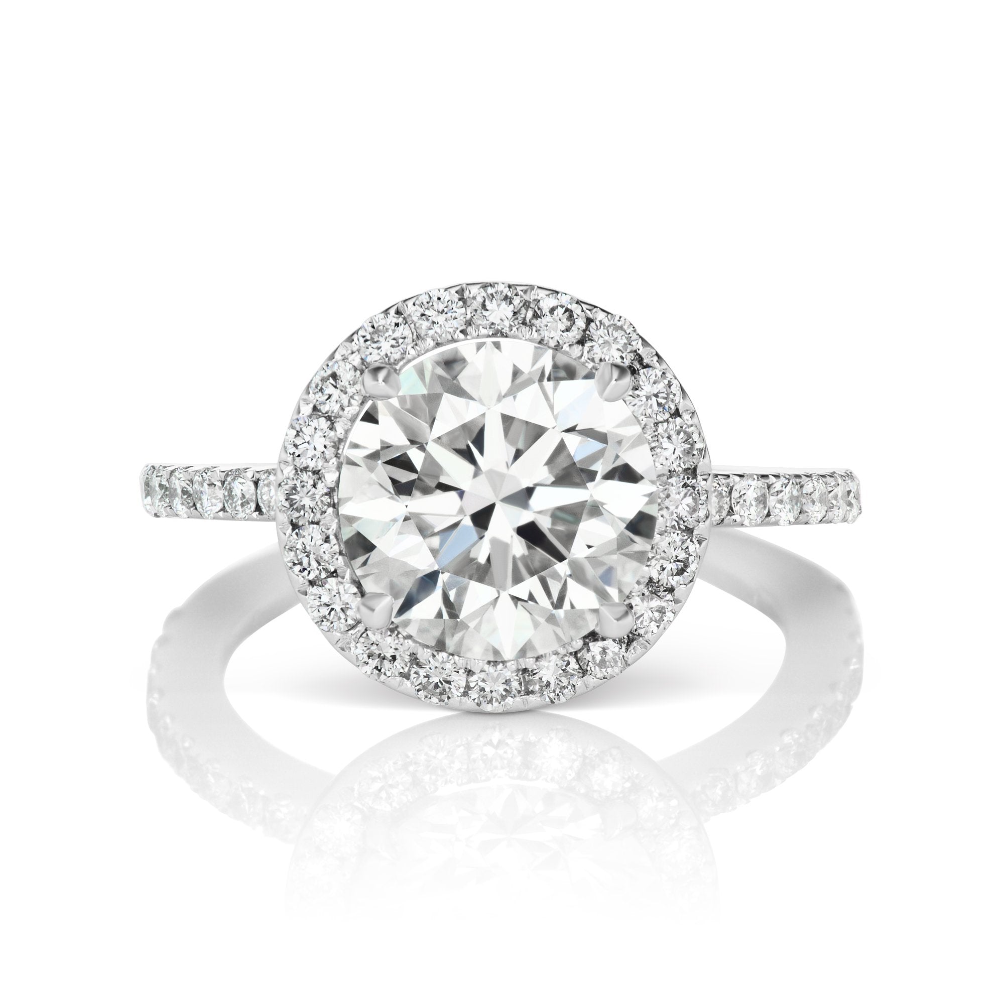14k White Gold Zales Designer Round Brilliant Diamond Halo Engagement Ring  | eBay