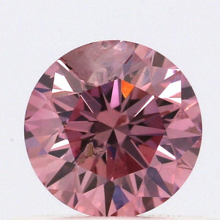Fancy Intense Pink Argyle Diamond Round Shaped 0.40 Shaped Front View