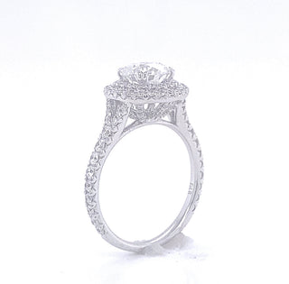 2 carat Lab Grown Diamond Engagement Ring Double Halo