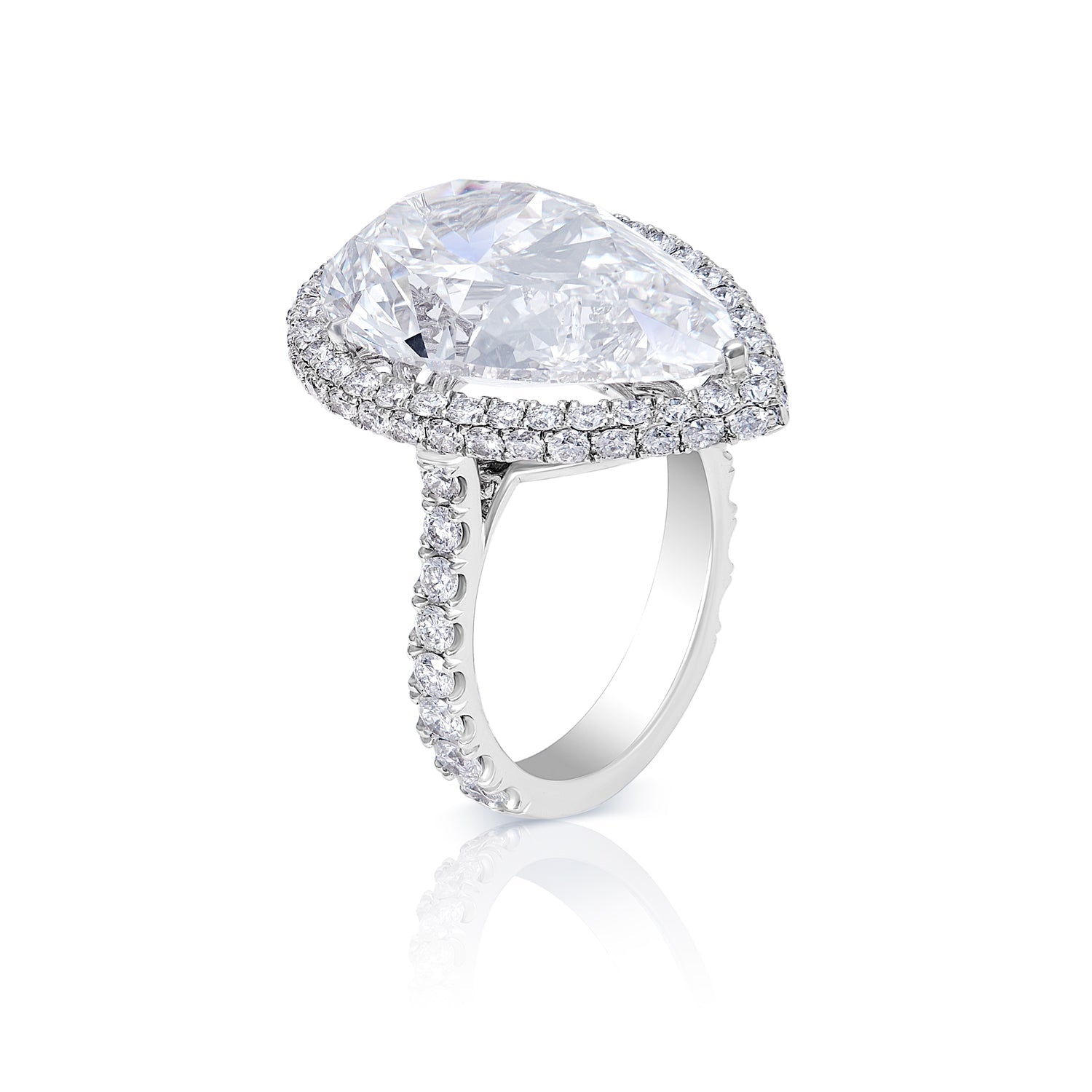 15 carat pear shaped diamond ring Clearance