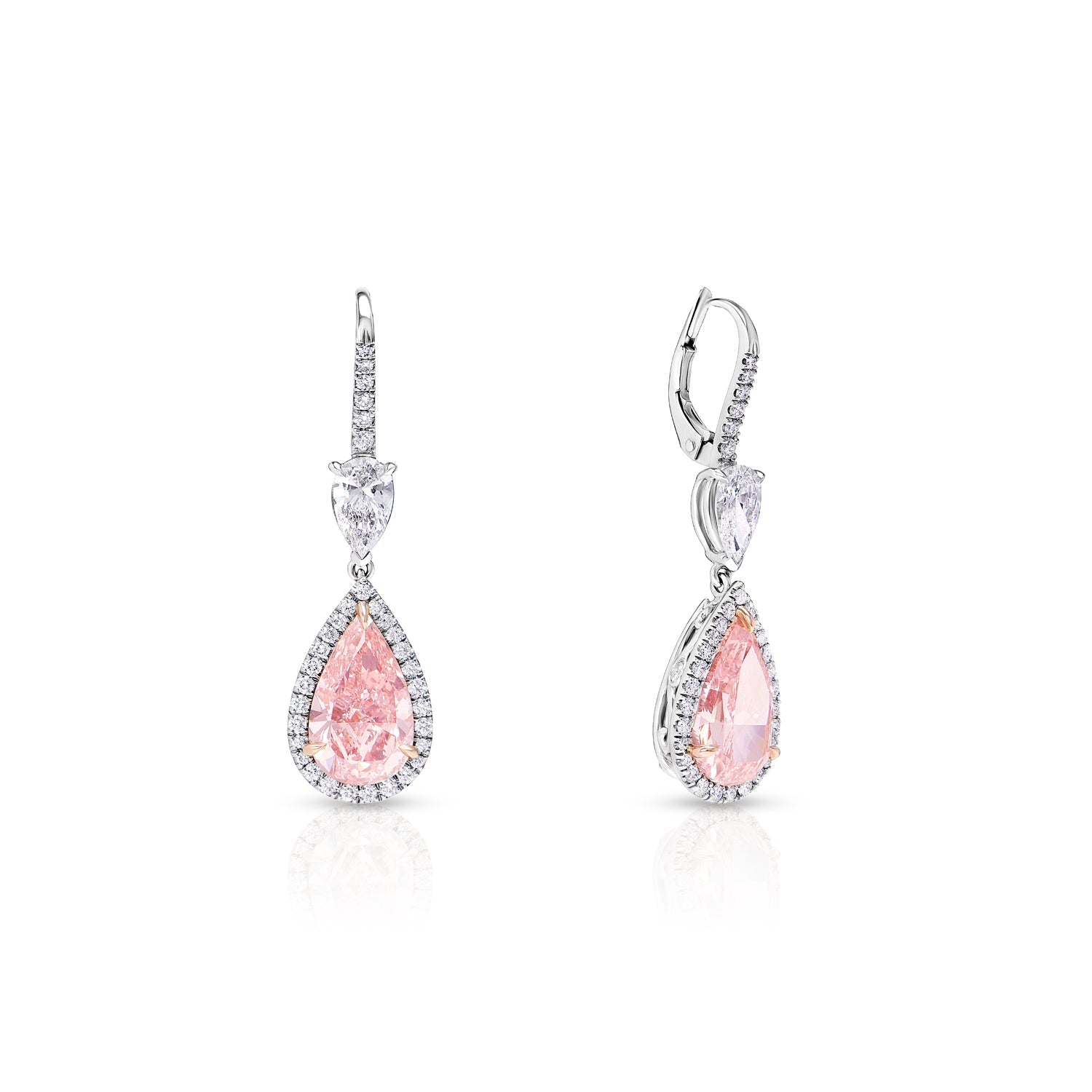 Flipkart.com - Buy Priyaasi Silver Plated Artificial Stones Studded Drop  Earrings for Women and Girls (Grey & Pink) Brass Drops & Danglers Online at  Best Prices in India