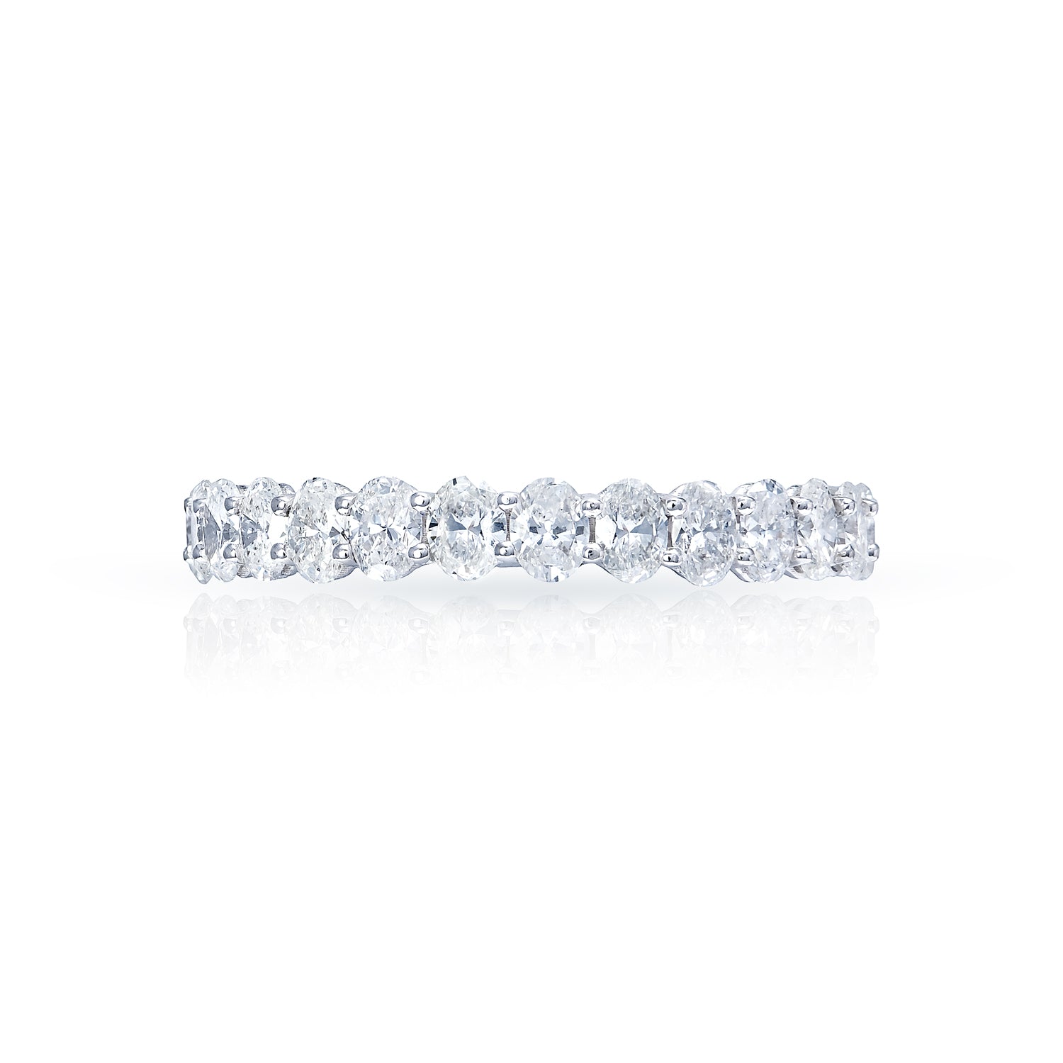 Imani 4 Carat Oval Cut Diamond Engagement Ring in 14 Karat White Gold