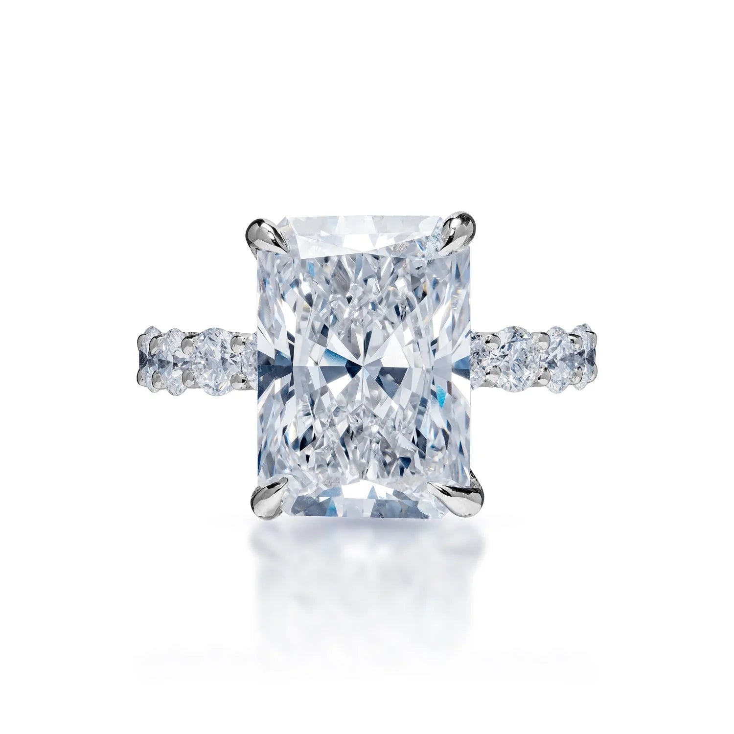 Luna Lab Grown Diamond Ring -14K White Gold, Hidden Halo, 2.5 Carat, – Best  Brilliance