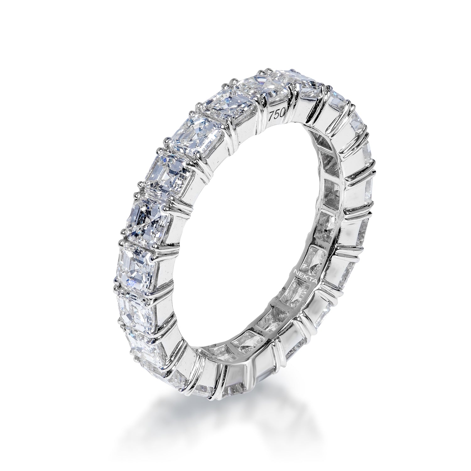 AVANTI Platinum Five Stone Asscher Cut Diamond Ring - Womens from Avanti of  Ashbourne Ltd UK