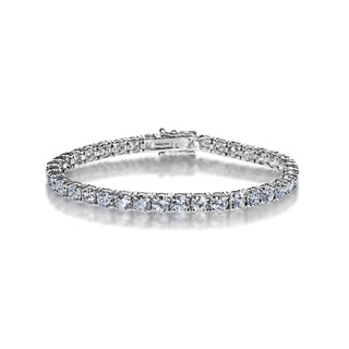 Celeste 13 Carat Round Brilliant Single Row Diamond Bracelet in 14k White Gold Full View