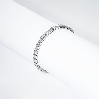 Jovie 13 Carat Round Brilliant Single Row Diamond Tennis Bracelet in 14k White Gold