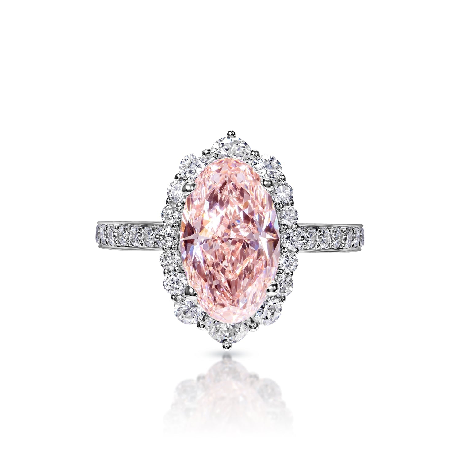 Buy Beautiful Pink Diamond Ring, Engagement Ring, 3 Carats Cushion Cut  Fancy Pink Diamond Simulant Ring, Pink Diamond Solitaire Ring Online in  India - Etsy