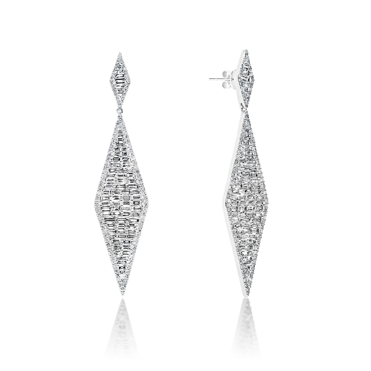 7 carat diamond earrings Clearance