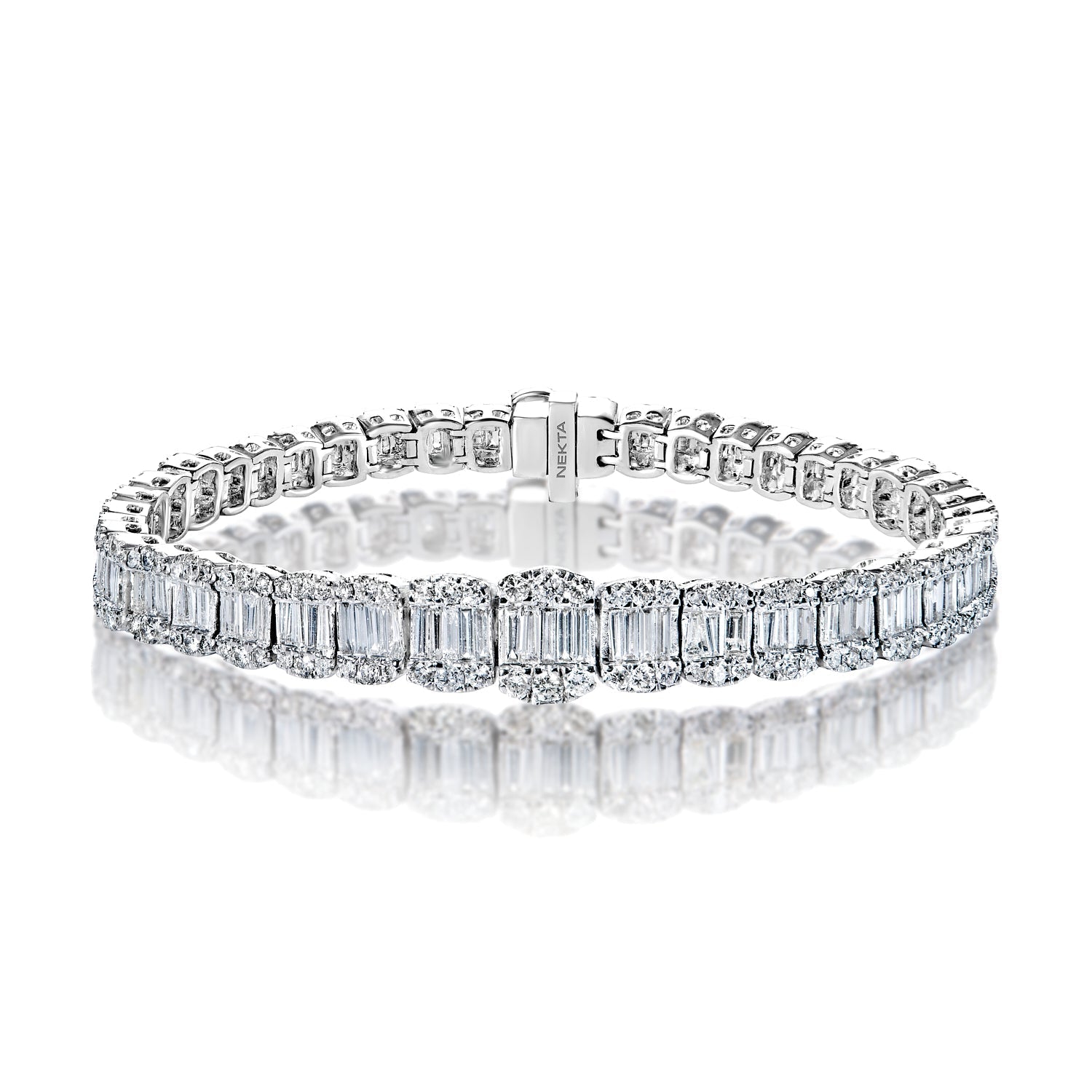 Synthetic diamond tennis bracelet Clearance