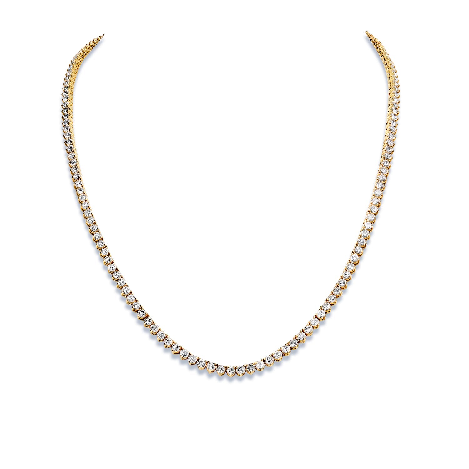 Gold tennis necklace diamond Clearance