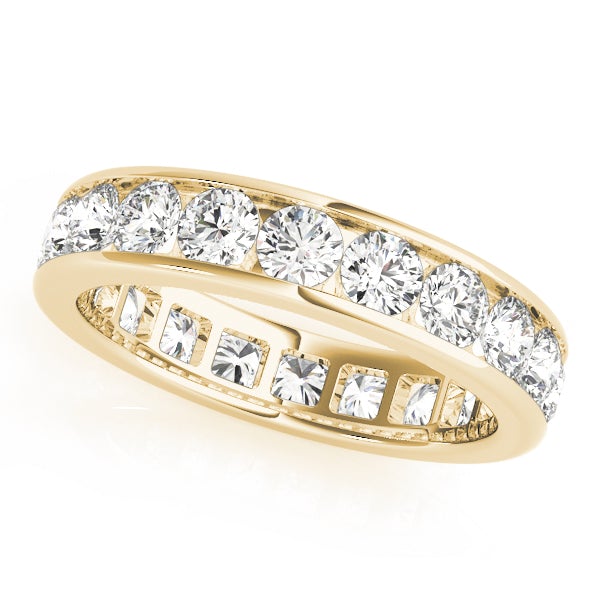 Channel set diamond eternity band Clearance