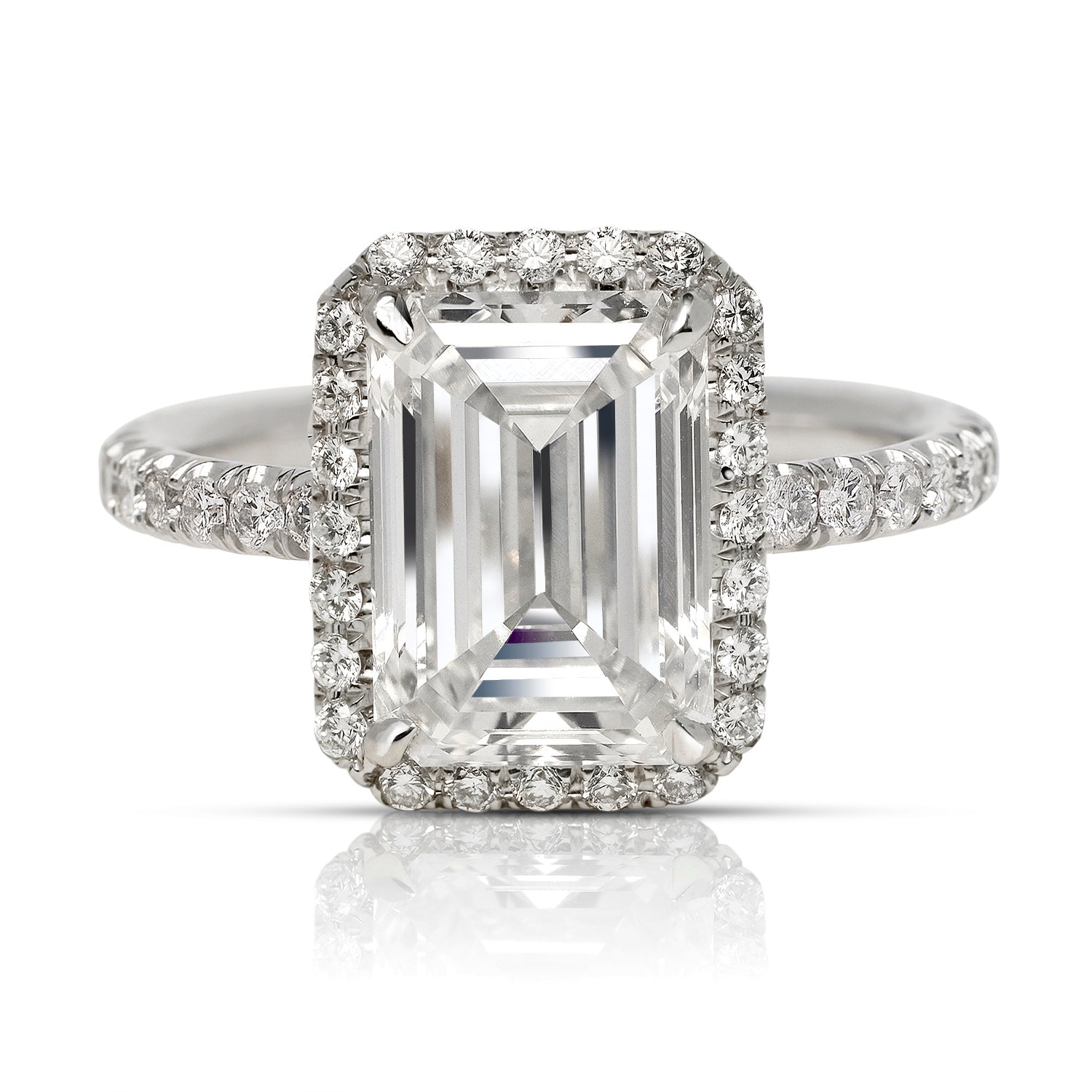 1.53ct Lab Grown Emerald Cut Diamond Solitaire 18ct Engagement Ring –  Blacoe Jewellers