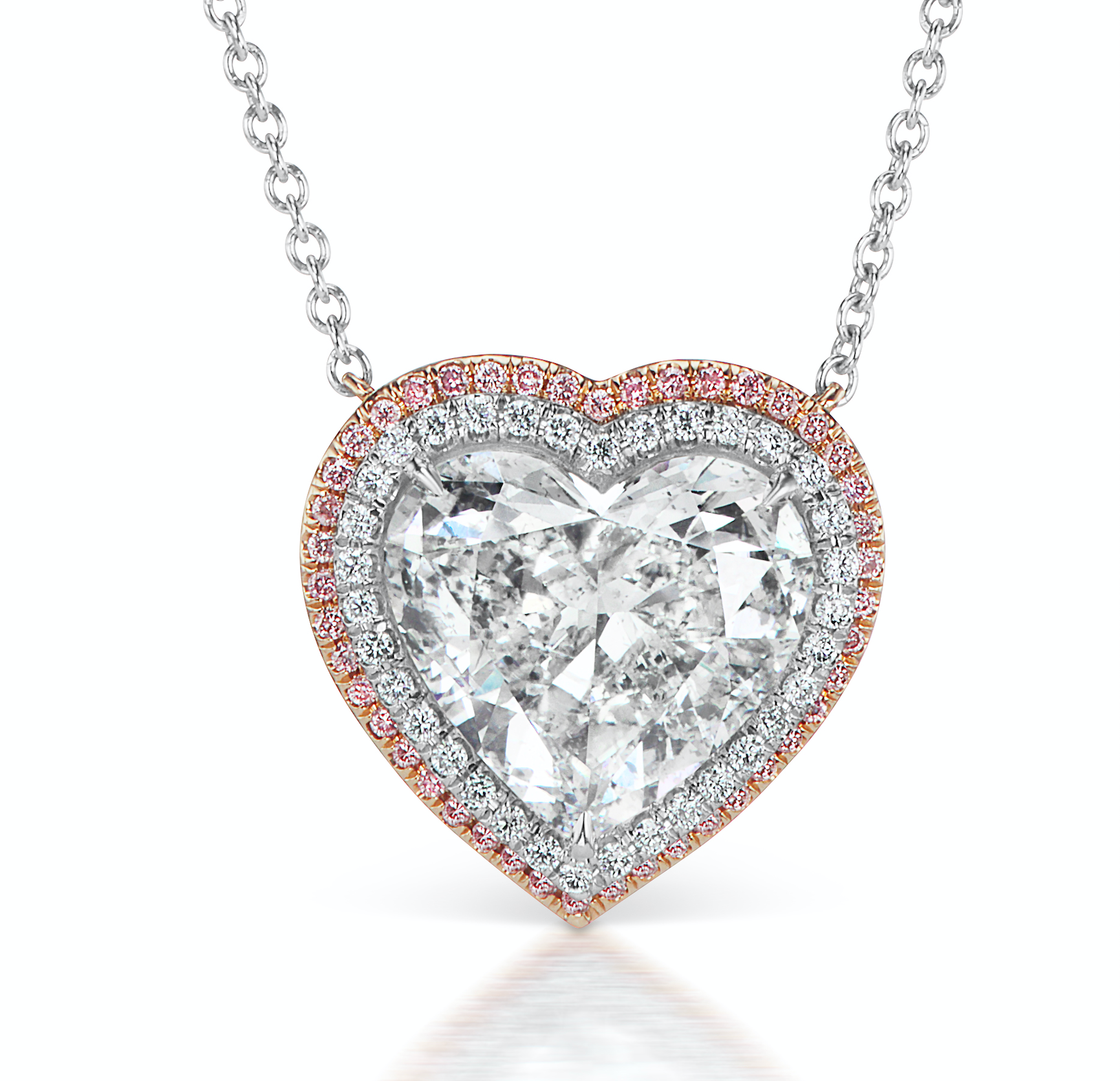 Heart diamond 2025 solitaire necklace