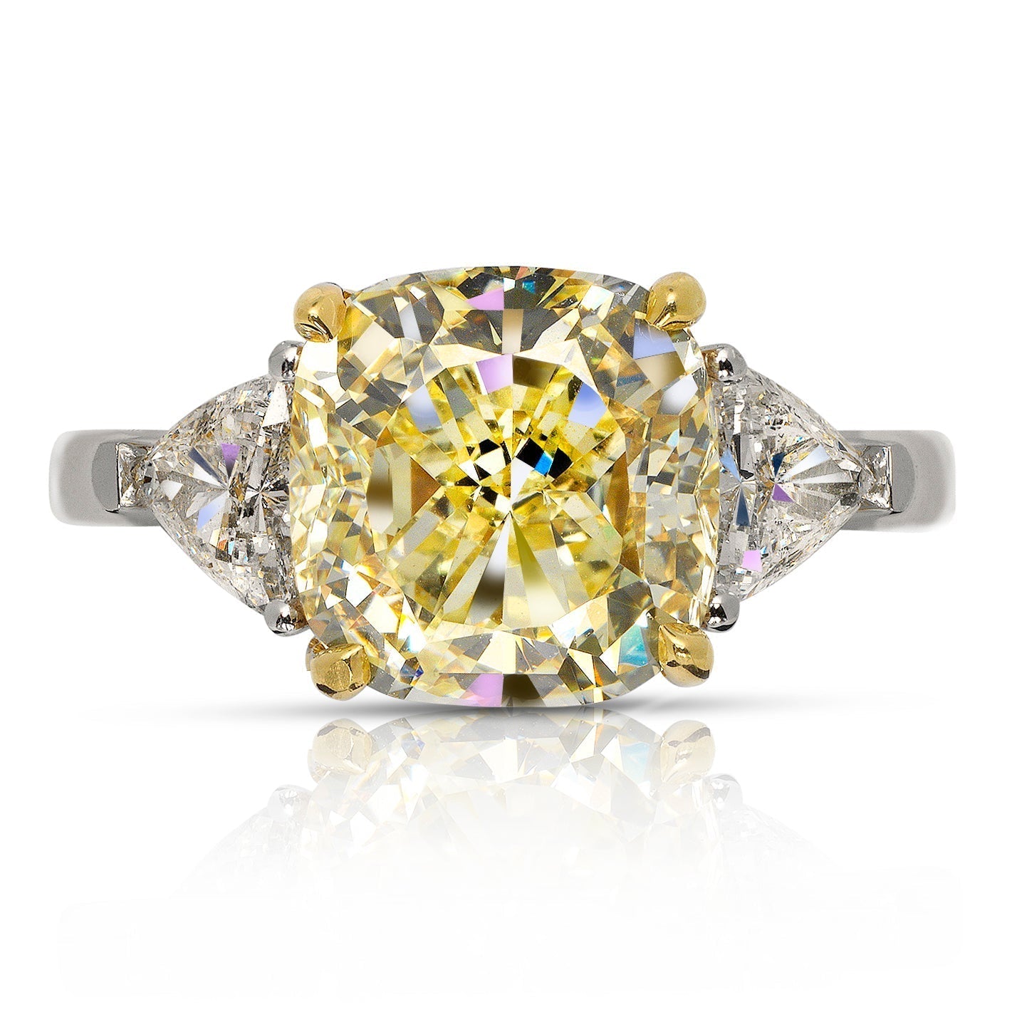 Real yellow diamond rings Clearance