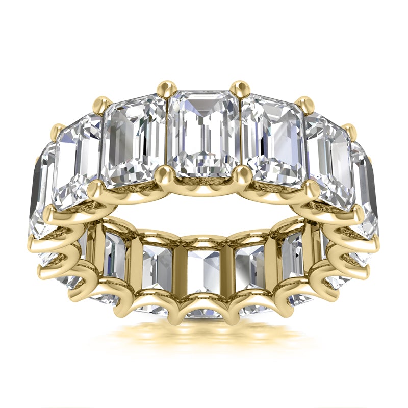Emerald Cut Diamond Eternity Ring Size - Main Image